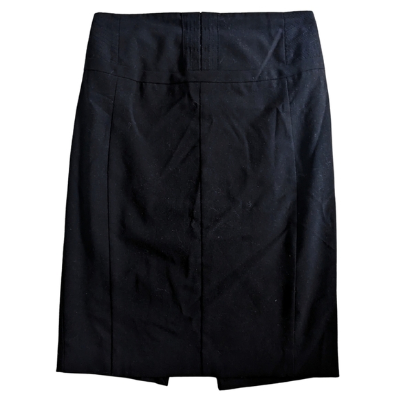 Express Design Studio Black Pencil Skirt High Waisted Lined Leopard Print Size 6 - Picture 1 of 6